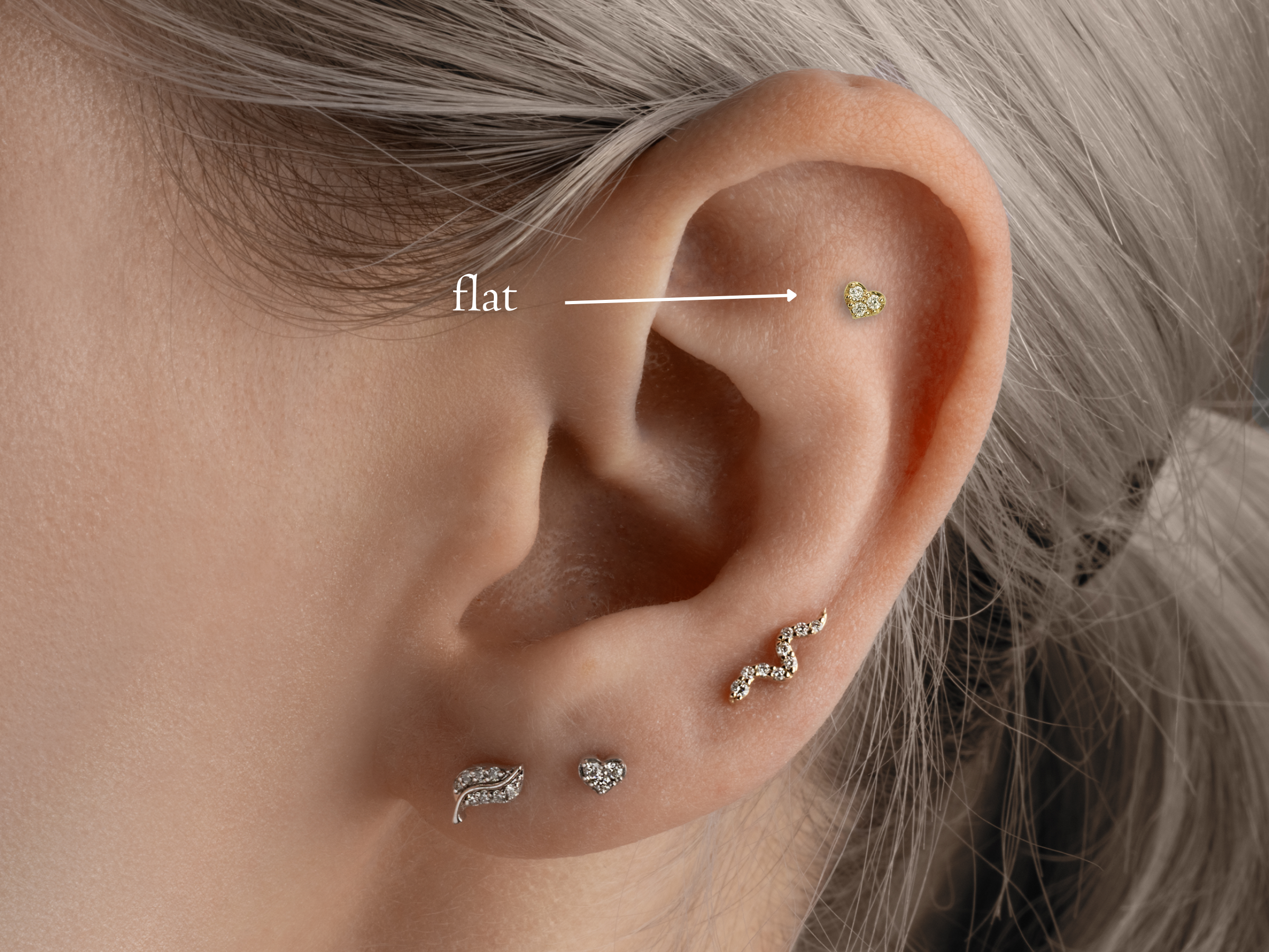 Flat Piercing Guide: Jewellery, Healing & Styling Tips | Lark & Berry