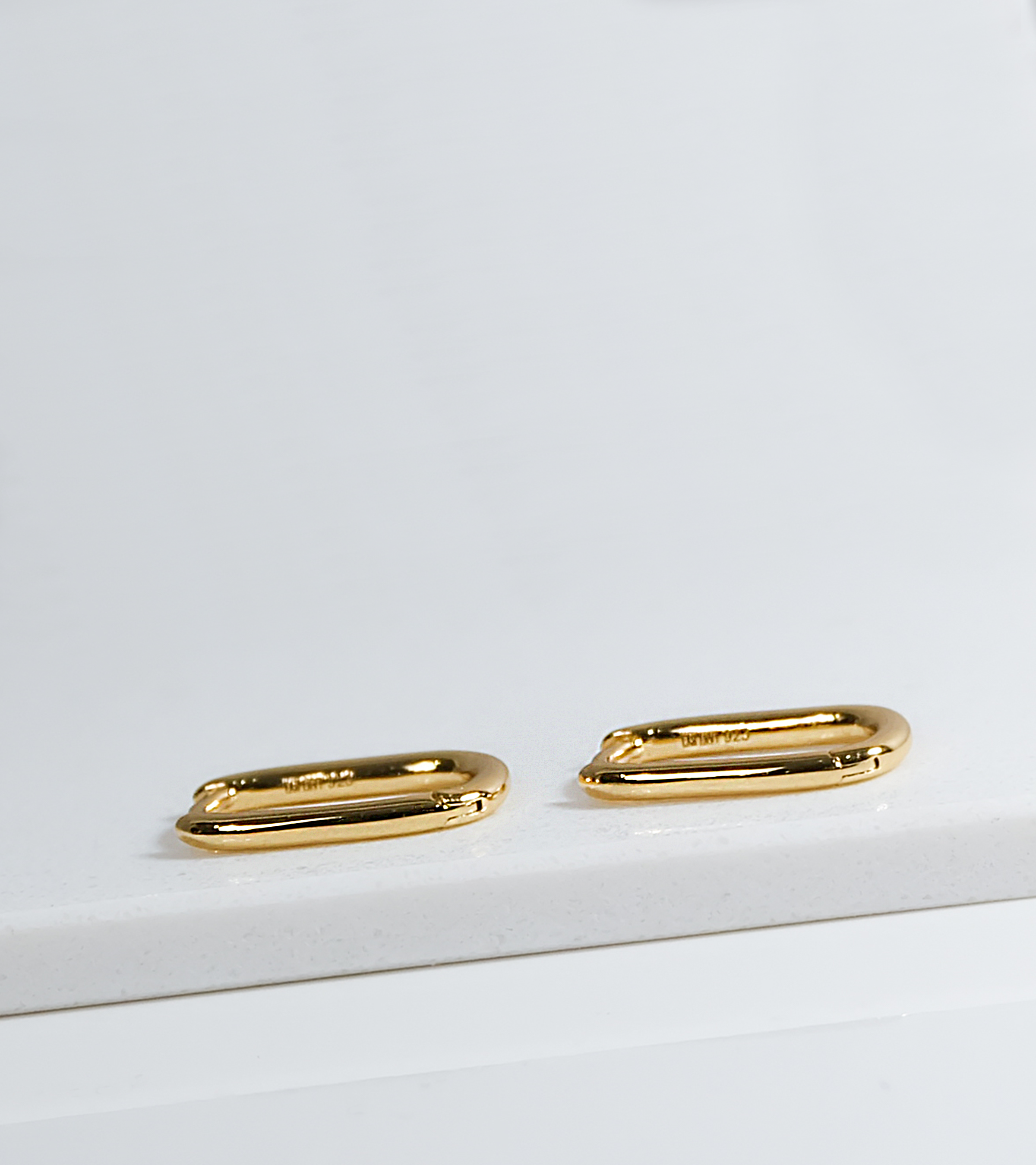 Golden Minimalist Hoops
