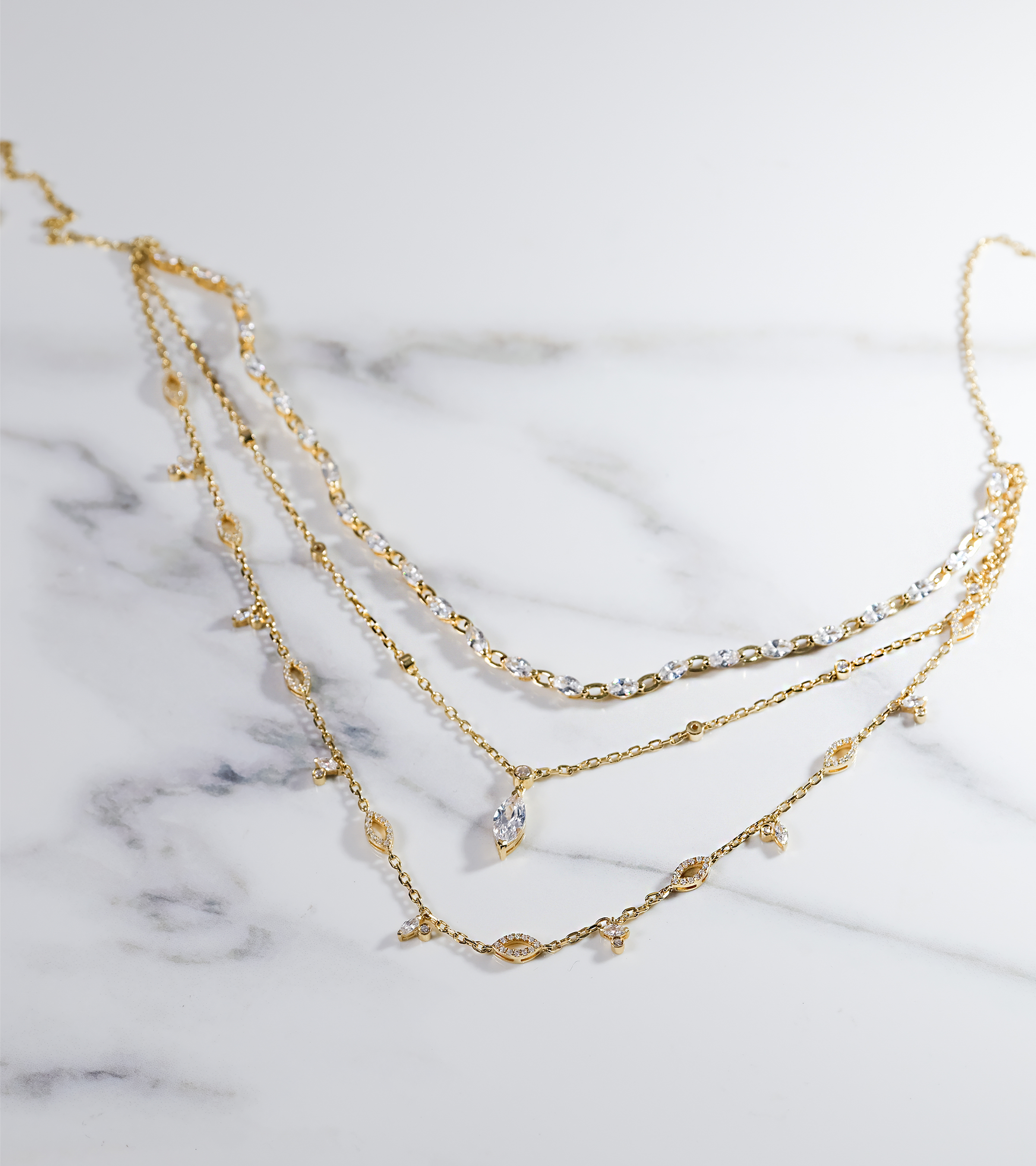 Ethereal Gold Layered Necklace