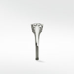 Side view of the vintage-style Mondo Engagement Ring, highlighting the intricate gallery setting holding a brilliant-cut diamond.