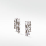 White Lightning Chandelier Earrings