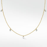 The Floating Diamond Station Necklace