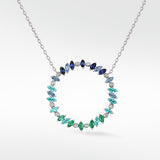 Rainbow Veto Aqua Necklace