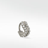 Whispering Vine Diamond Hoop