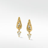 Nocturnal Pear Drop Statement Hoops