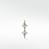 Double Diamond Kite Stud (Friendship)