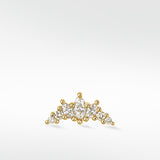 Majestic Diamond Crescent Stud