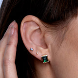 Nexus Emerald Stud Earrings