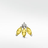 Blossom Stud Yellow sapphire