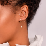 Tri-Polaris Gold Earrings