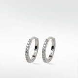 Modernist Diamond Pavé Large Hoops