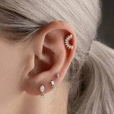 Quiet Luxury Marquise Stud and Diamond Drop