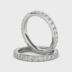 White gold eternity ring with cultured diamonds lab grown diamonds created diamonds lark and berry