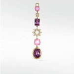 Detachable Diamond Starburst and Sapphire Long Drop with cultured diamonds lab grown diamonds created diamonds lark and berry