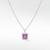 Blossom Pink Sapphire and Diamond Pendant