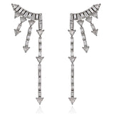 Supernova Statement Earrings in 18K White Gold (One of a Kind)