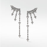 Supernova Statement Earrings in 18K White Gold (One of a Kind)