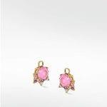 Detachable Pink Sapphire Celestial Drop Earrings - Lark and Berry