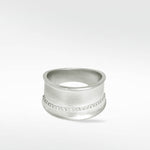 Dune Diamond Band in Solid 14K White Gold - Lark and Berry