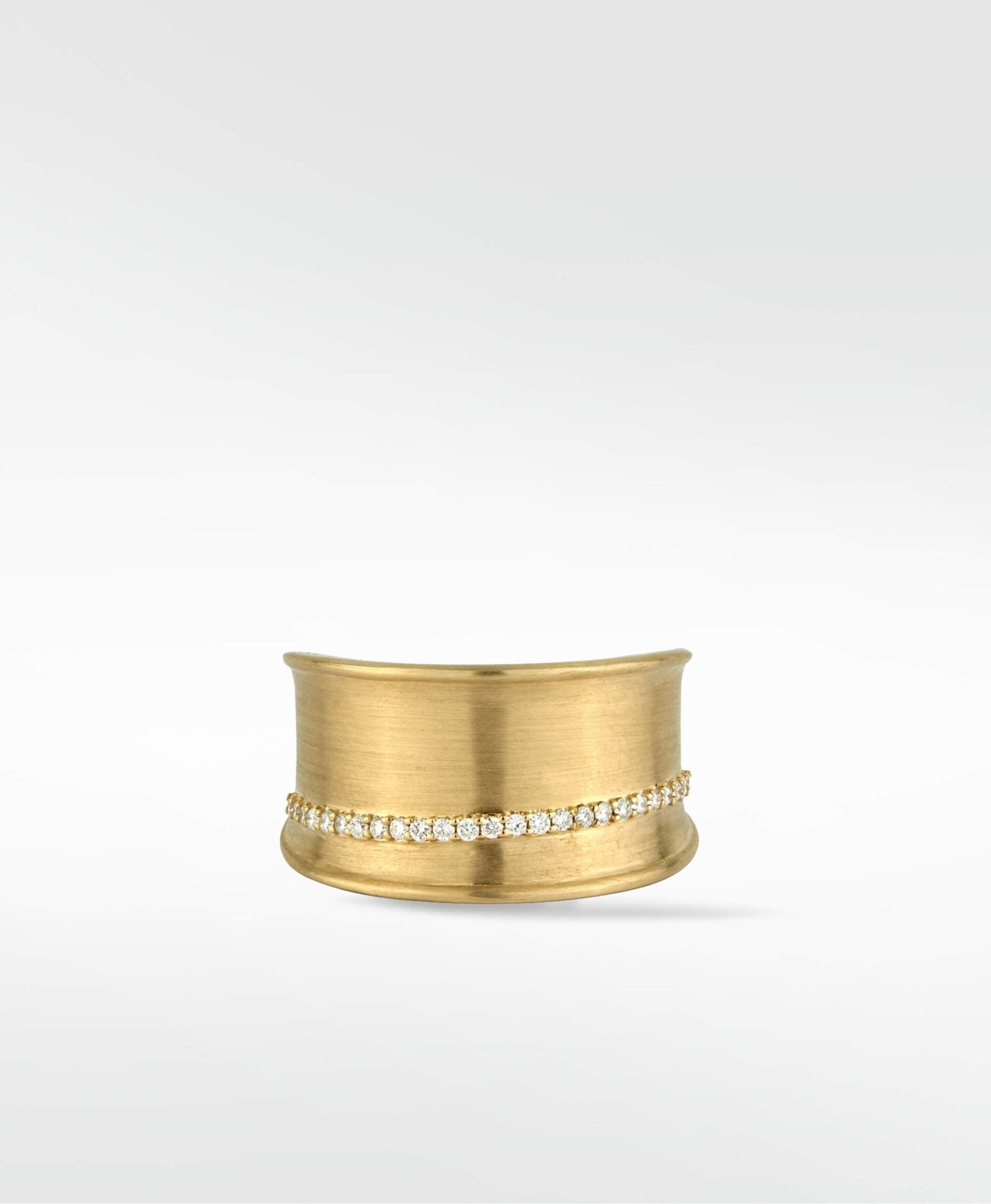 Dune Diamond Band in Solid 14K Yellow Gold - Lark and Berry