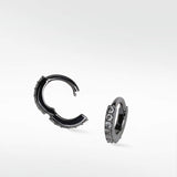 Modernist Diamond Pavé Small Hoop