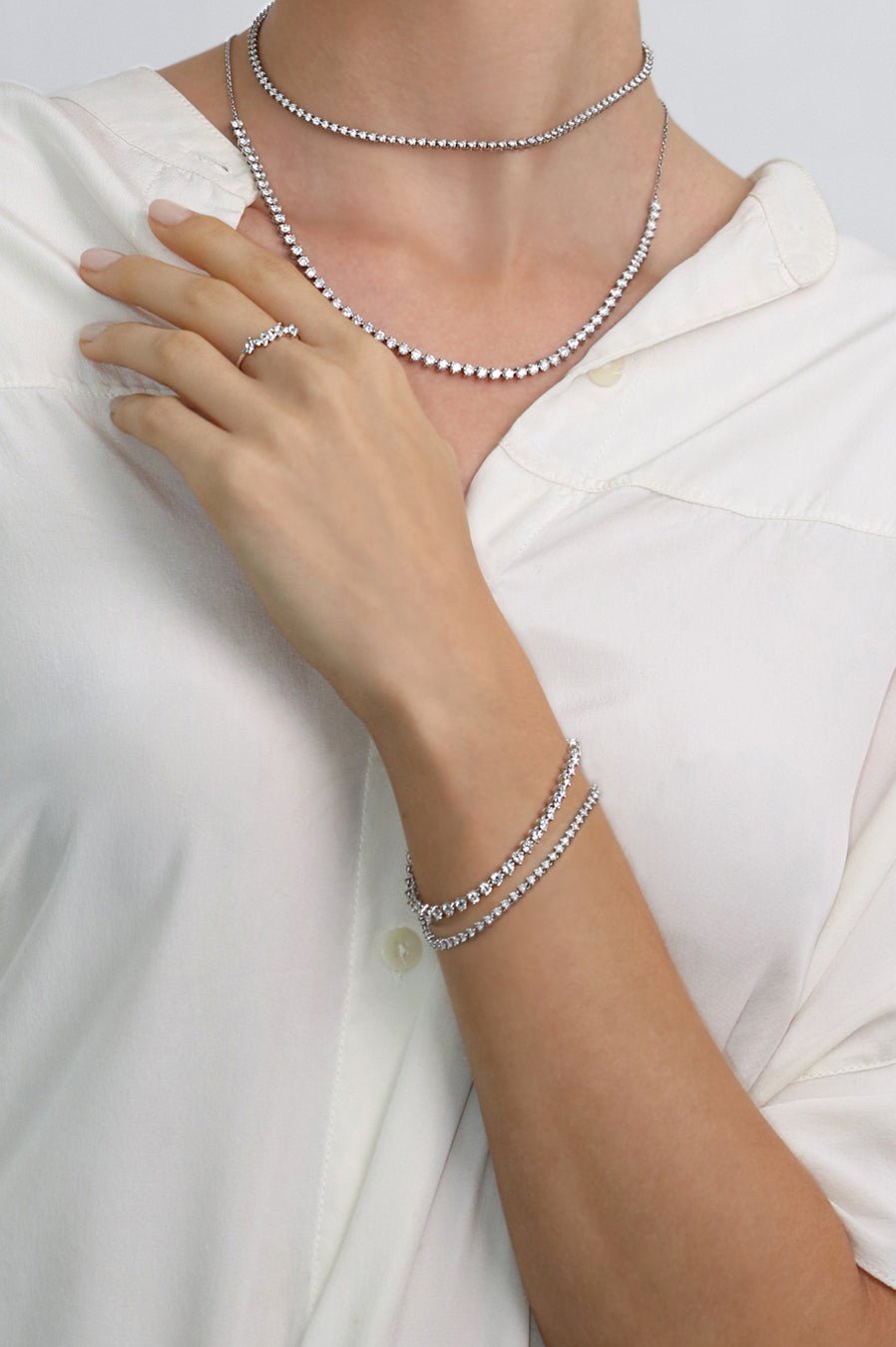 Modernist Tennis Bracelet in 14K Gold - Lark and Berry