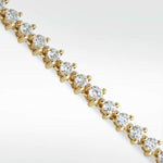 Modernist Tennis Drop Earrings in 14K Gold - Lark and Berry