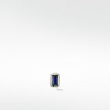 Sapphire Baguette Stud Earring