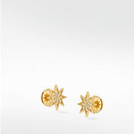 Star Diamond PavŽ Stud Earrings in 14K Gold - Lark and Berry