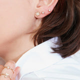 Star Diamond PavŽ Stud Earrings in 14K Gold - Lark and Berry