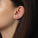 Night Wanderer Gold Hoop Earrings