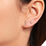 Stellar Solitaire Diamond Stud Earring