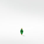 Veto Marquise Emerald Labret Earring - Lark and Berry