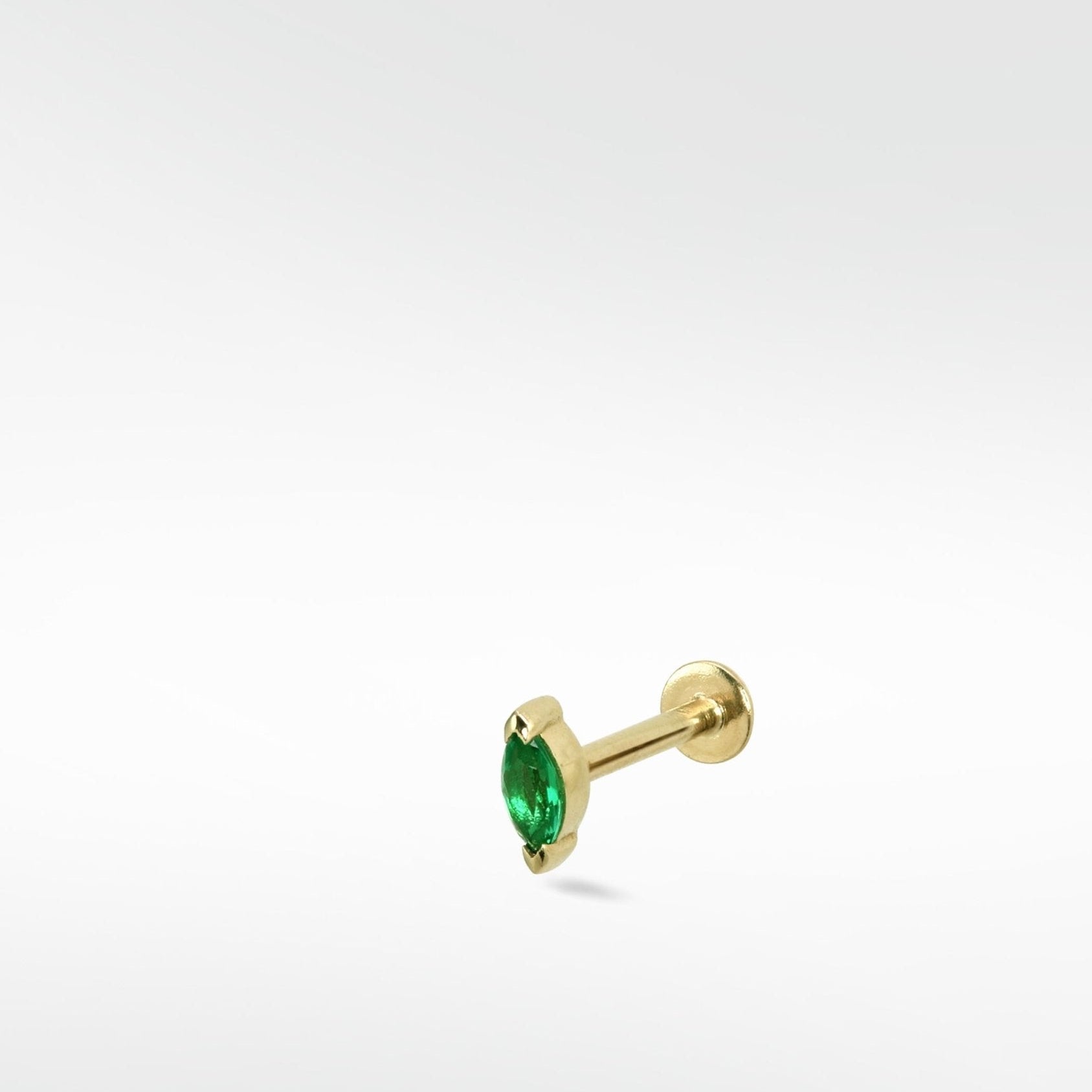 Veto Marquise Emerald Stud Earring