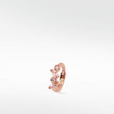 Veto Sapphire and Diamond Small Hoop