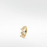 Veto Sapphire Hoop in Solid 14K Yellow Gold - Various Sizes - Lark and Berry