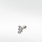 Veto Sapphire Labret Earring in Solid 14K Gold - Lark and Berry