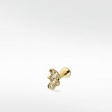 Veto Sapphire and Diamond Stud Earring