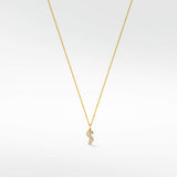 Wave Diamond Pendant in 18K Gold - Lark and Berry