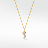 Wave Diamond Pendant in 18K Gold - Lark and Berry